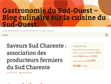 Tablet Screenshot of cuisine.recettes-sud-ouest.com